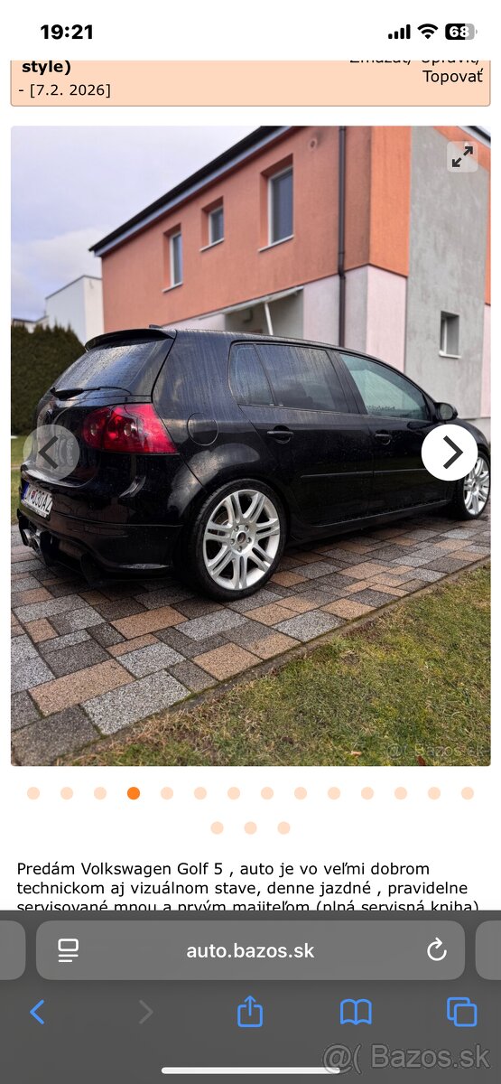 Predam golf 5 1,9 tdi - 2