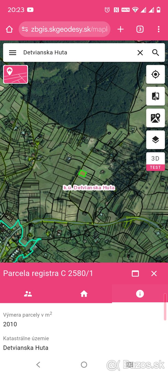 Rekreačný pozemok Detvianska Huta - 2