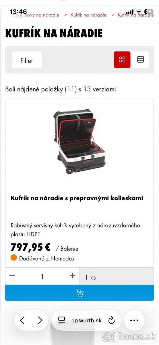 wurth kufor na naradie - 2