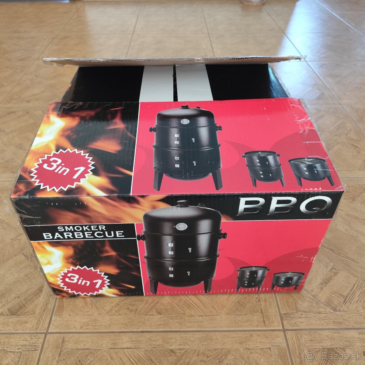 Predám záhradný gril s udiarňou. - 2