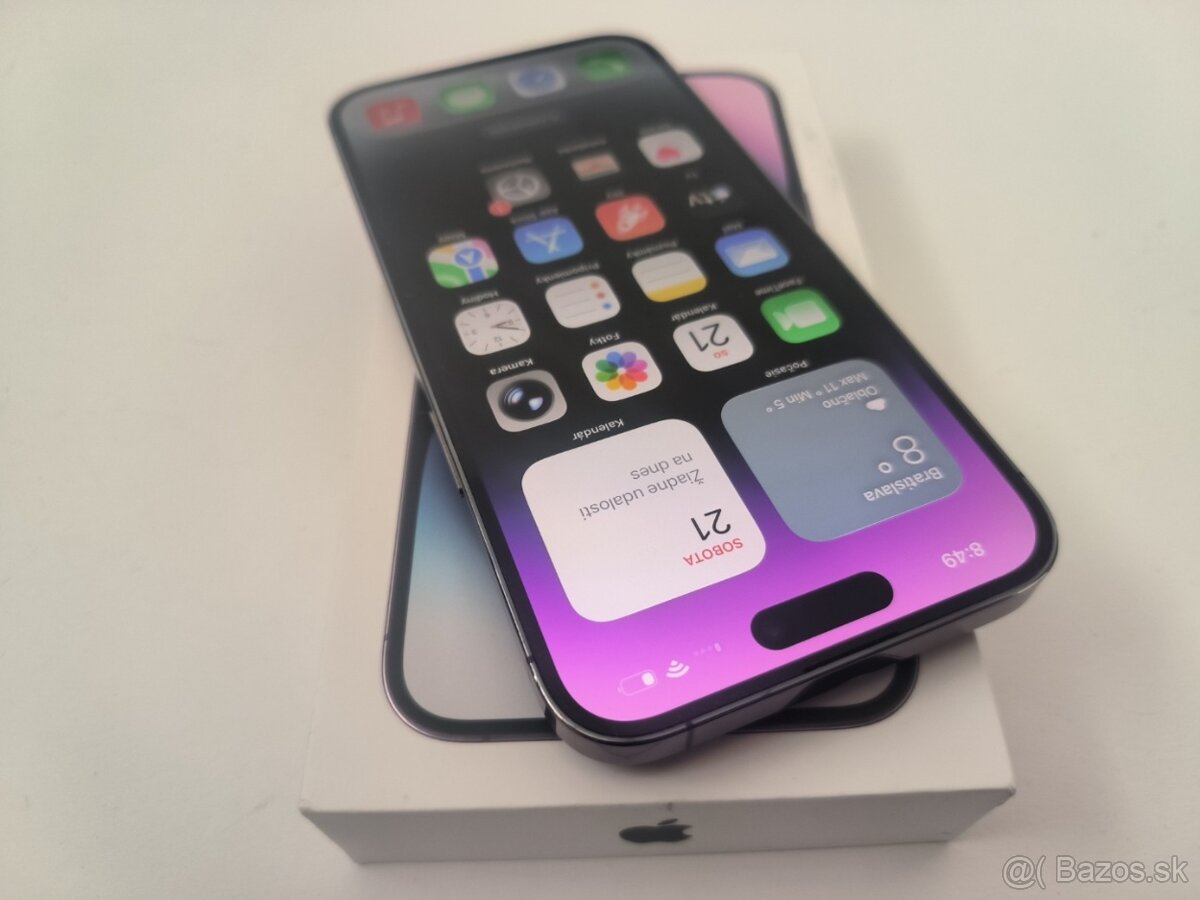 apple iphone 14 PRO MAX 1TB Purple / Batéria 86% - 2