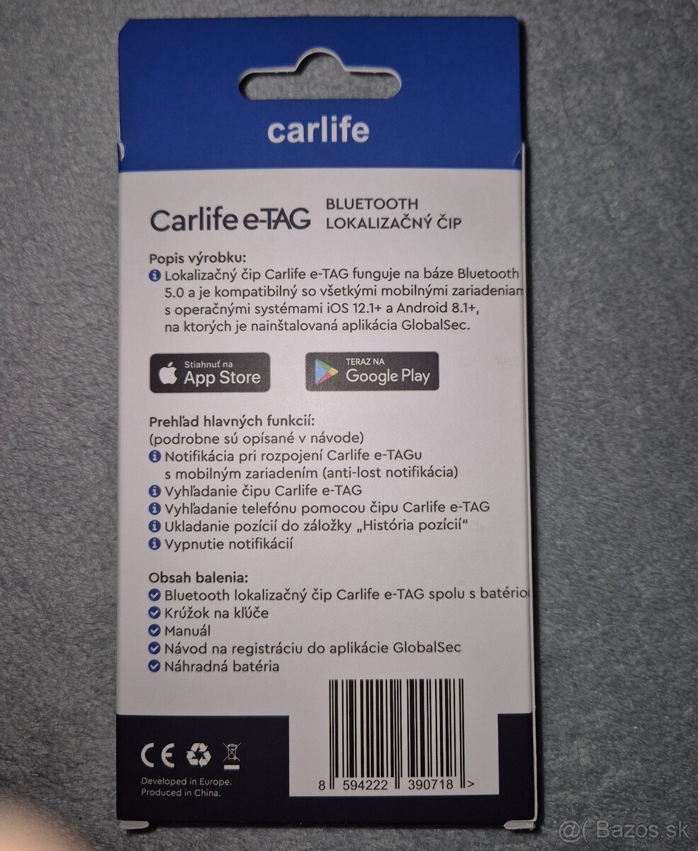 Carlife e-tag lokalizačny čip - 2
