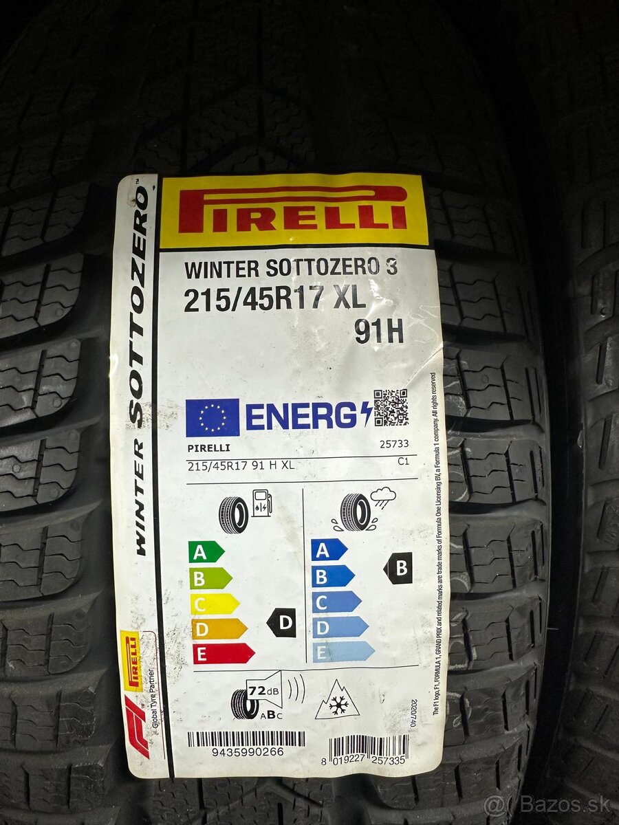 Pirelli 215/45R17 zimné pneumatiky - 2