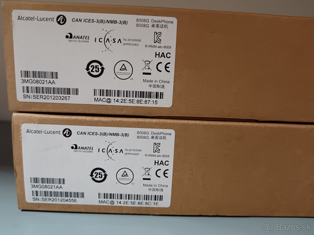 Predám 4ks IP telefóny: Alcatel 8008G a 8028s - 2