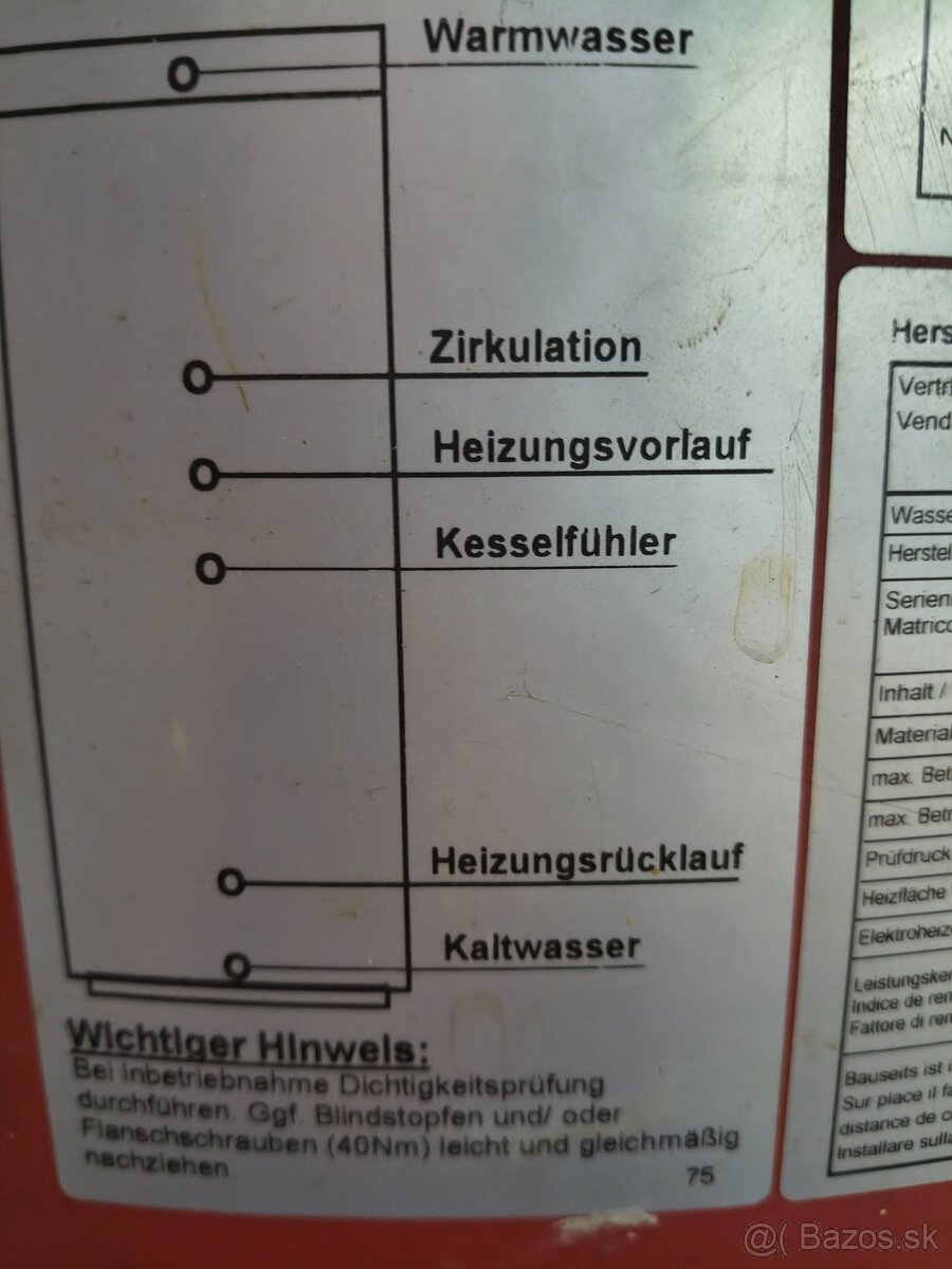 Predám akumulačné nádrže. - 2