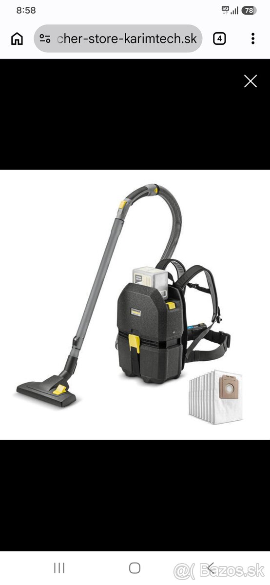 Karcher batohovy vysavac + akumulator - 2