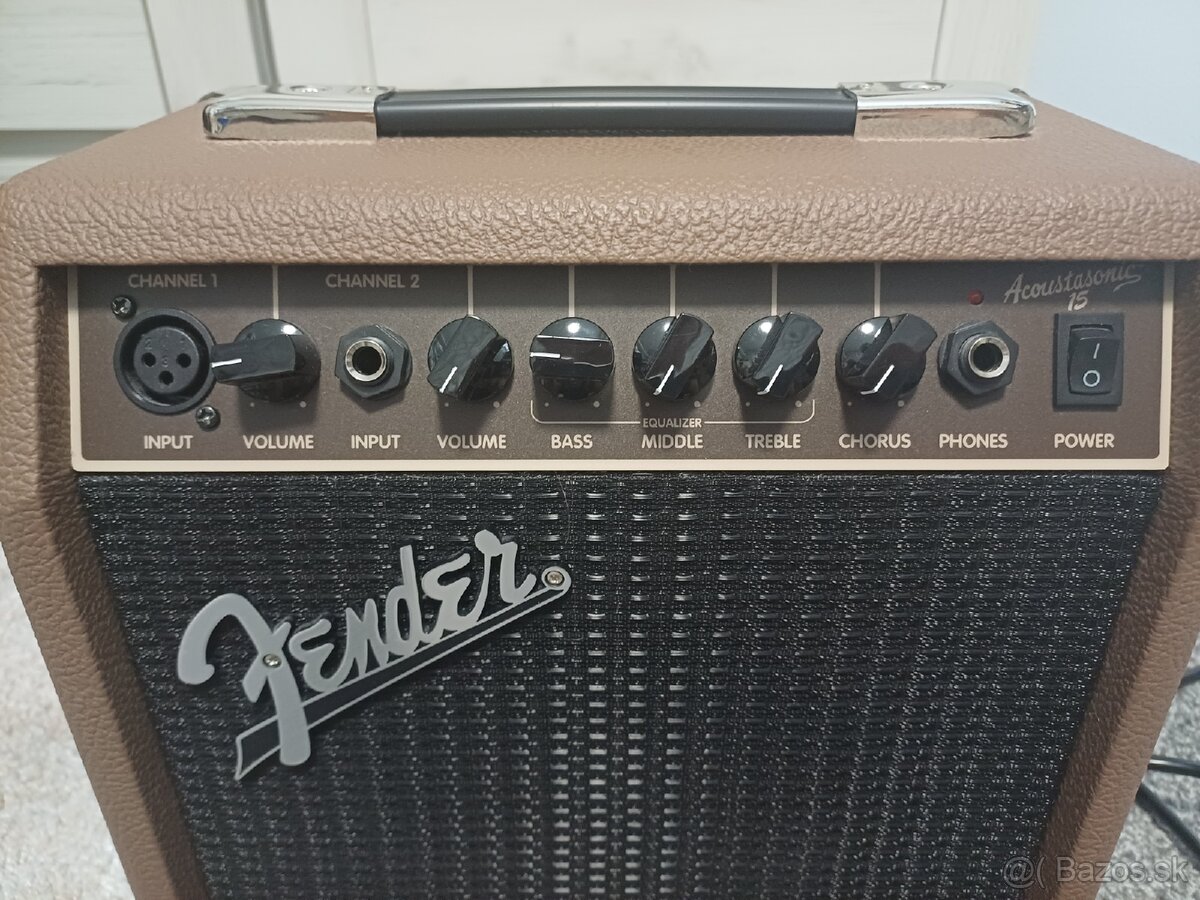 Fender Acoustasonic 15 Kombo pre elektroakustické nástroje - 2