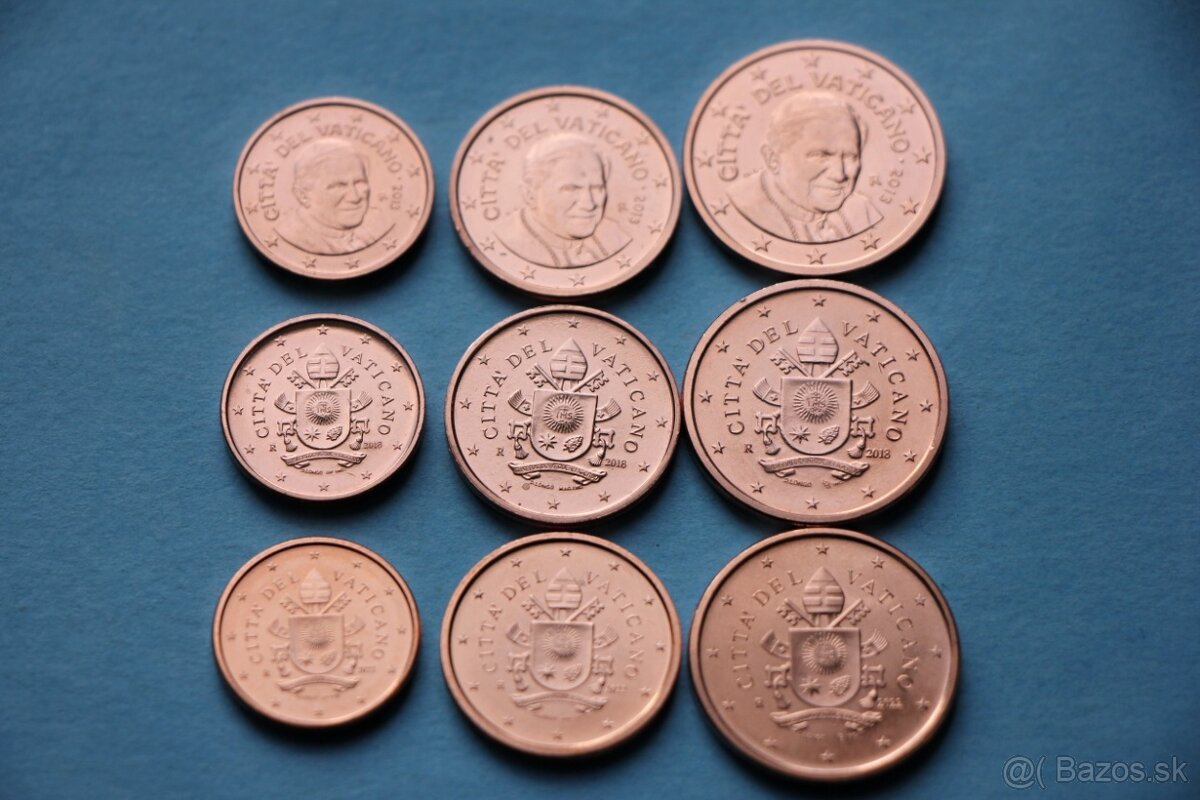 euromince San Marino a Monako Vatikan v UNC - 2