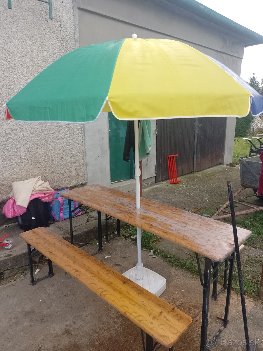 Mesiac použivany pivný set do zahrady len osobný odber - 2