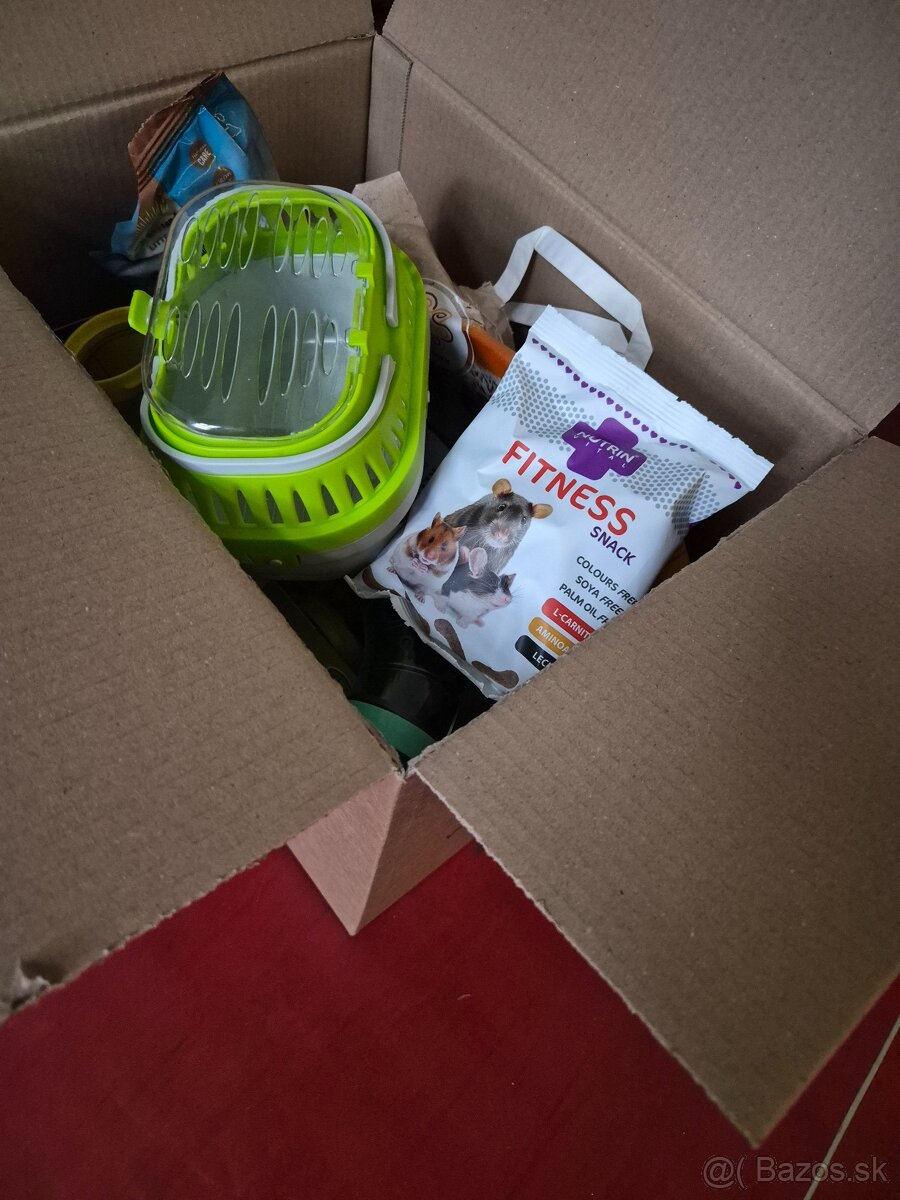 Škrečok + klietka - 2