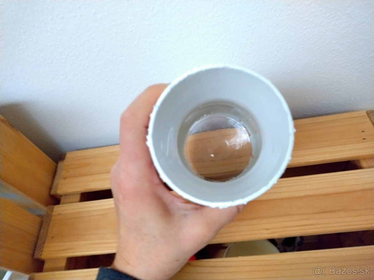 sklenený svietnik, váza decoupage - 2