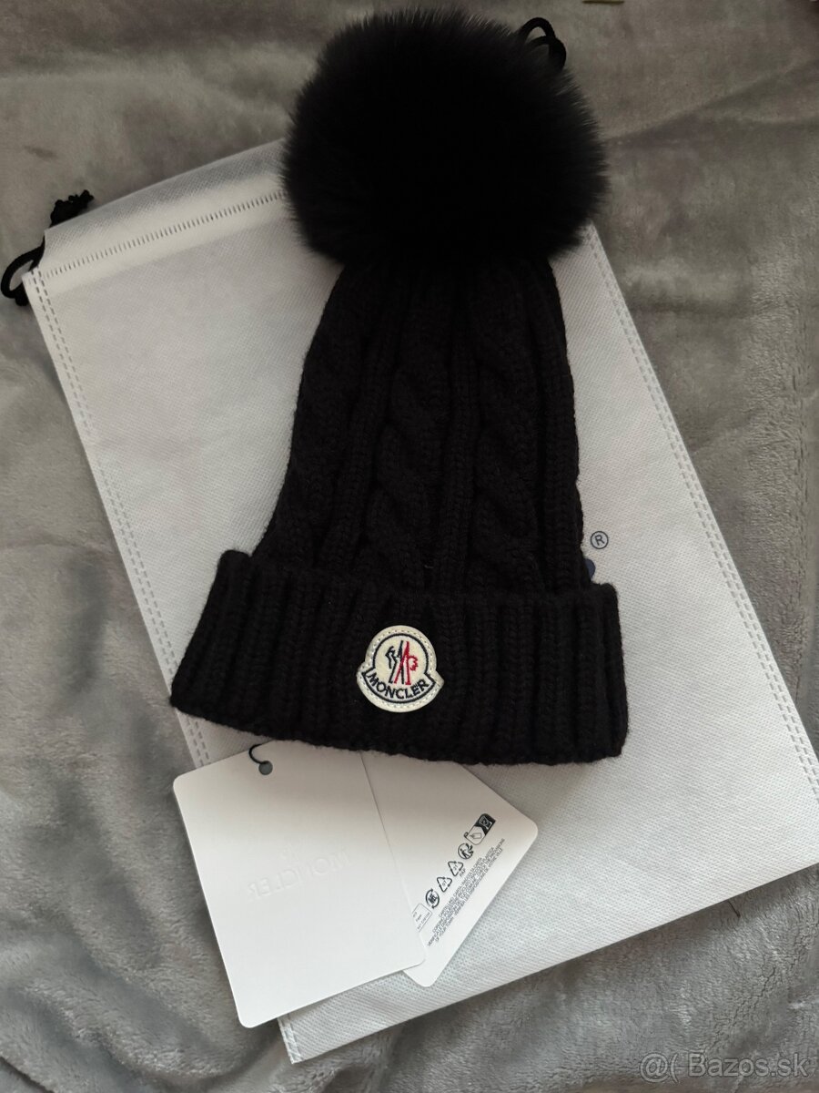Moncler čiapka čierna - 2