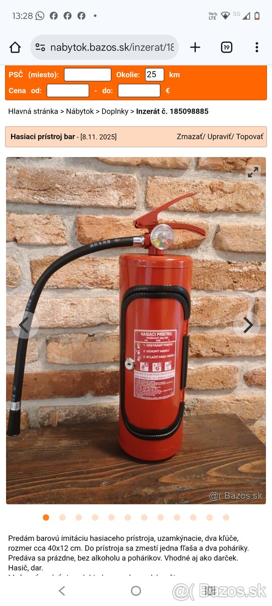 Hasiaci prístroj BAR - 2