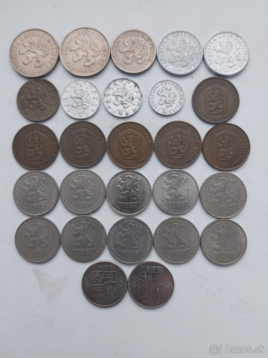 Mince Čsr po roku 1945 - 2