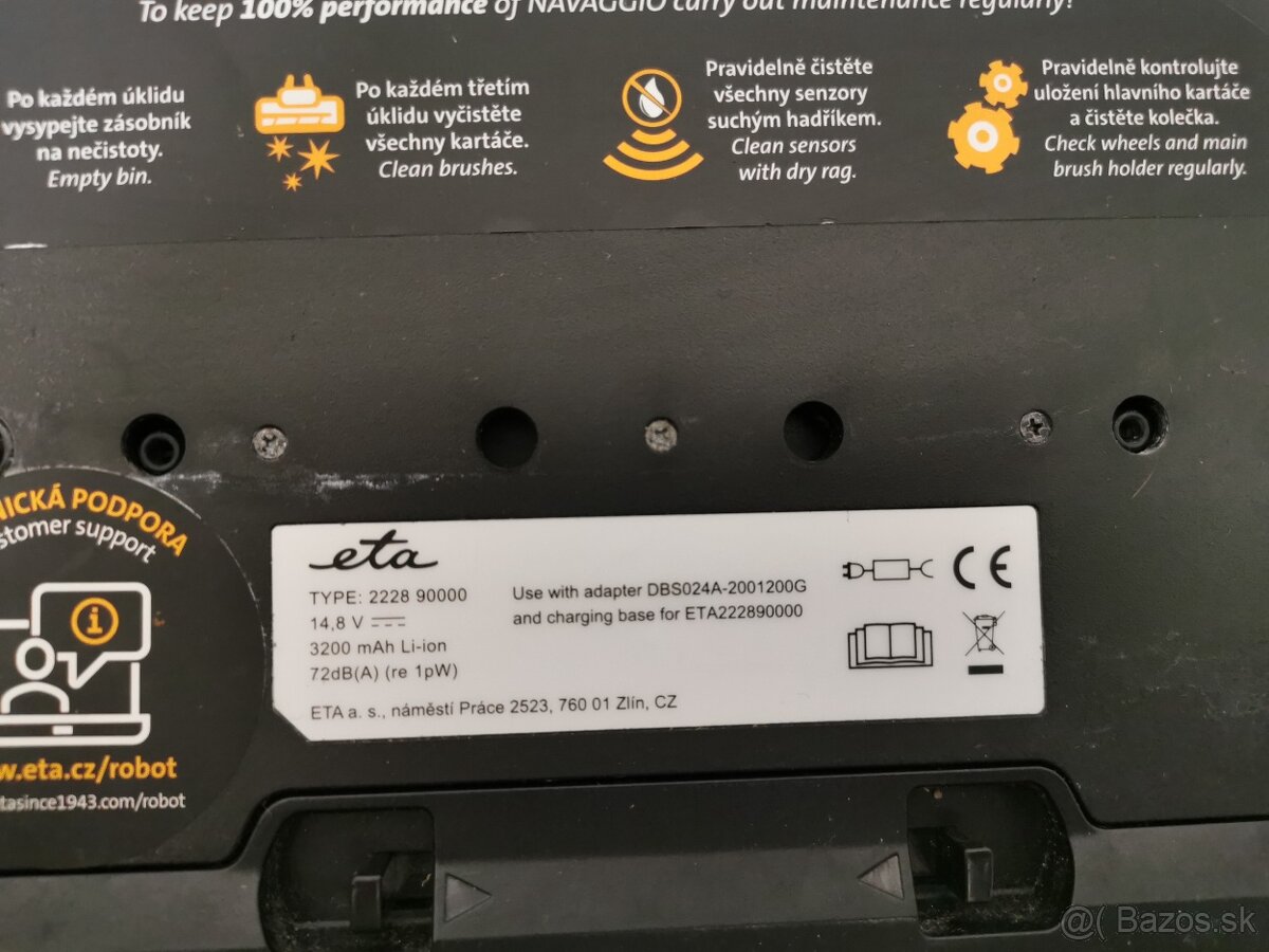 ETA Navaggio 2228 90000 robotický vysavac - 2