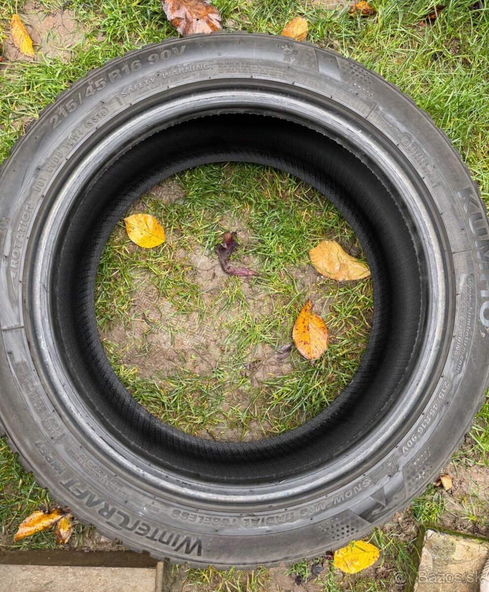 215/45 R16 zimne pneu Kumho - 2