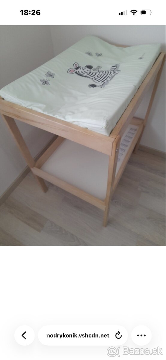 Ikea prebalovaci pult s príslušenstvom - 2