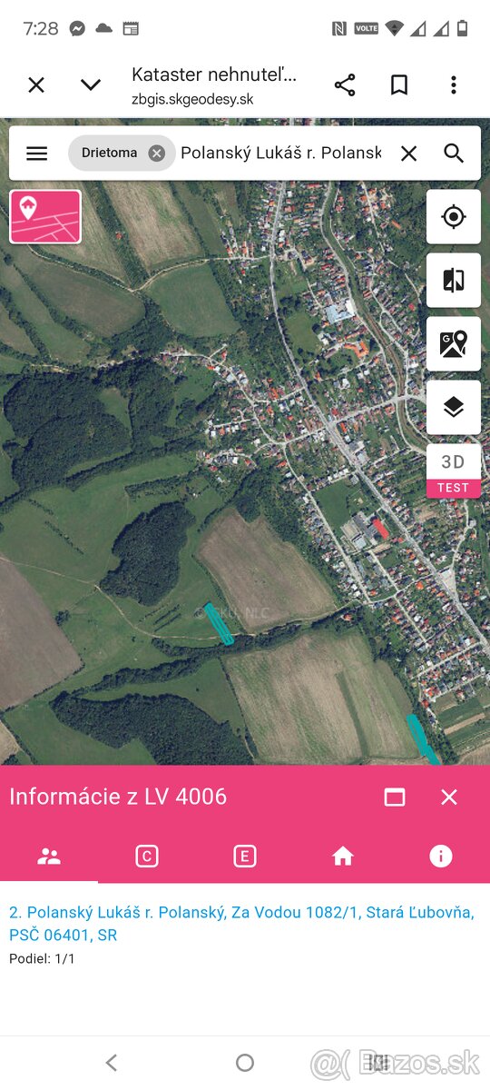 Pozemky Drietoma 2325m2 - 2