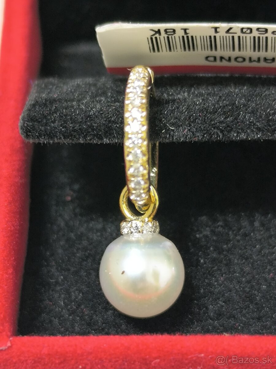 Diamantové náušnice 18k - 2