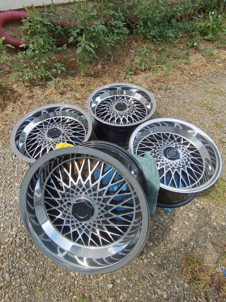 Remotec 16" 5x120 Bmw e9 e12 e23 e24 e28 e32 e34 cerna/lesk - 2