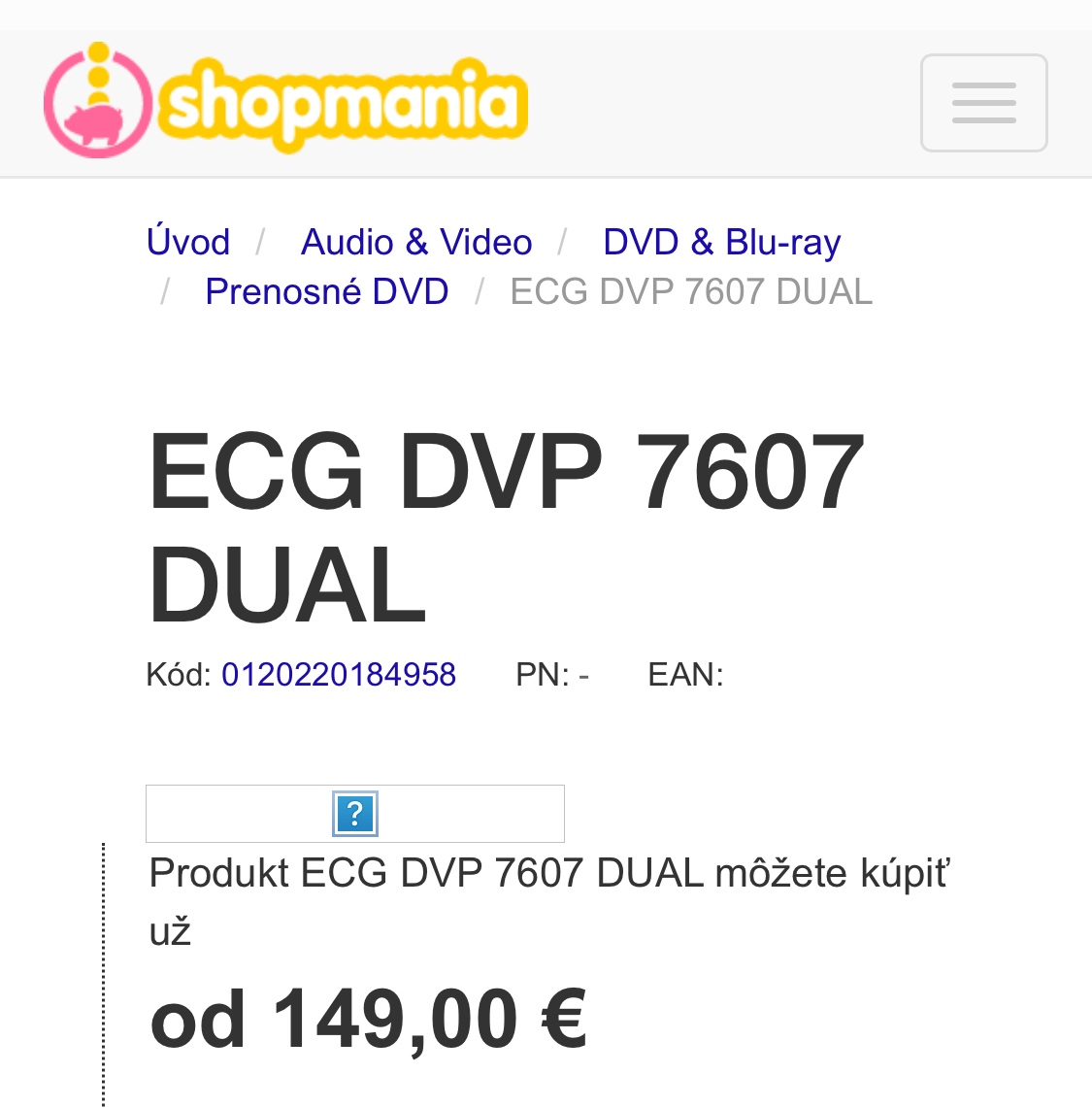 Auto prehrávač ECG DVP 7607 DUAL - 2