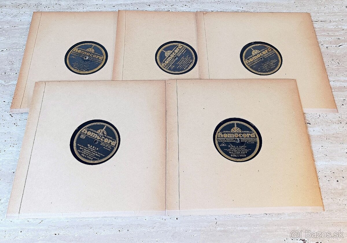 Sada 1 - 5 československých šelakových gramodesek 1930-1932 - 2