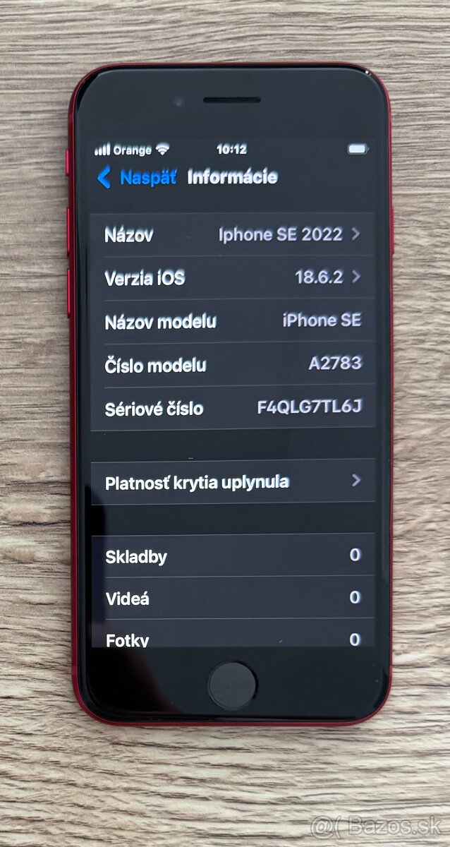 IPHONE SE 2022 64 GB Product RED - 2