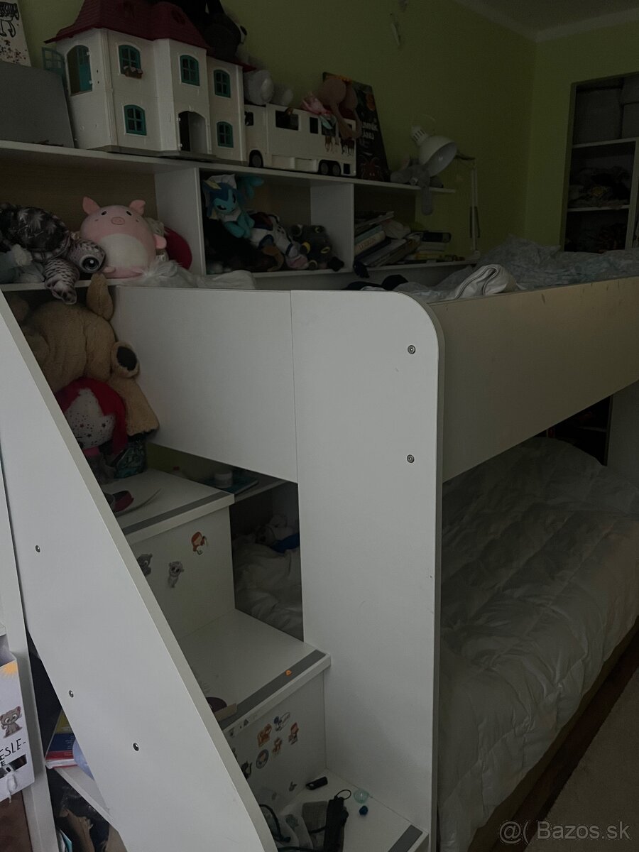 Poschodova posteľ s knižnicou - 2