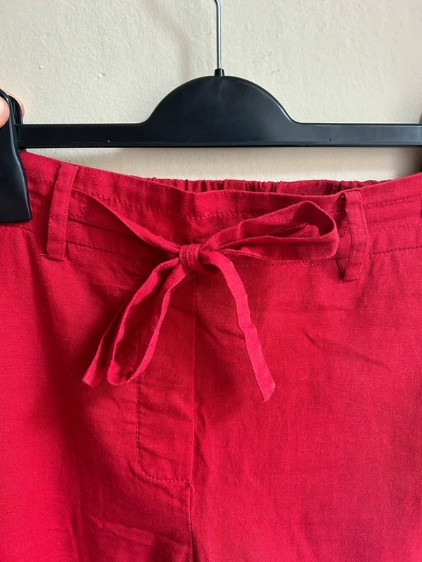 Dámske ľanové nohavice Mango - 2