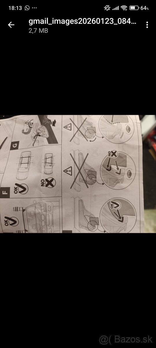 Strešné priečinky hagusy nosiče - 2