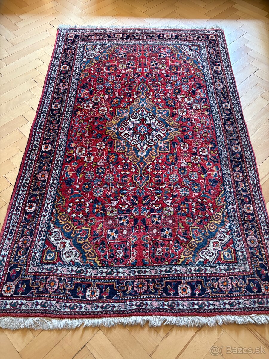 Kvalitný ručne viazaný koberec, vlna, 177x110, top stav - 2