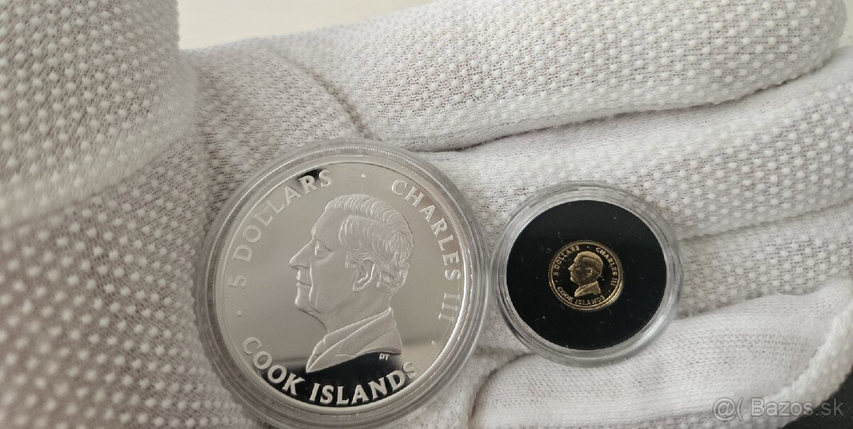 IN MEMORIAM Pápež František 1oz Ag a 0,5g Au mince - 2