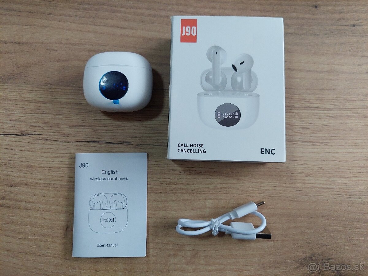 Bezdrôtové slúchadlá Godyse J90 - Bluetooth 5.3,ENC, IPX6 - 2