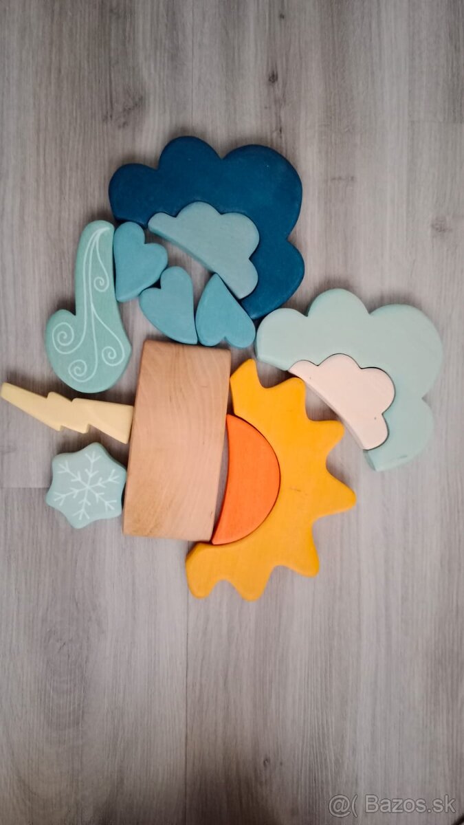 Drevené hračky Grimms montessori/waldorf - 2