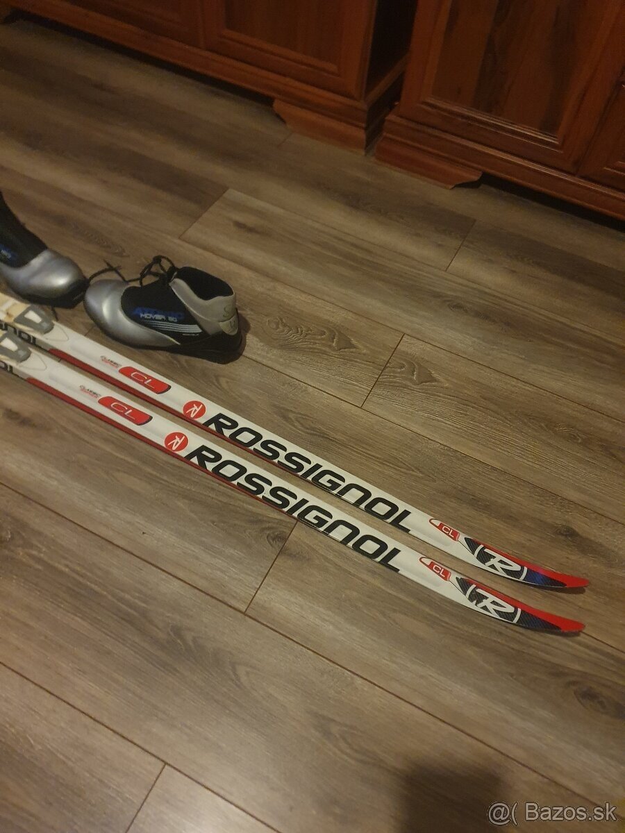 Predam bezkovy set,ROSSIGNOL,186 cm,SNS,c.42,supiny - 2