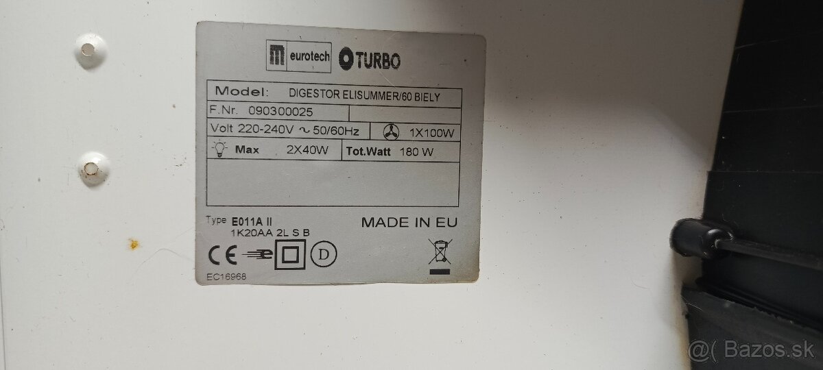 Kuchynský digestor - 2