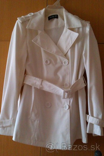 Dámsky biely plášť - 2