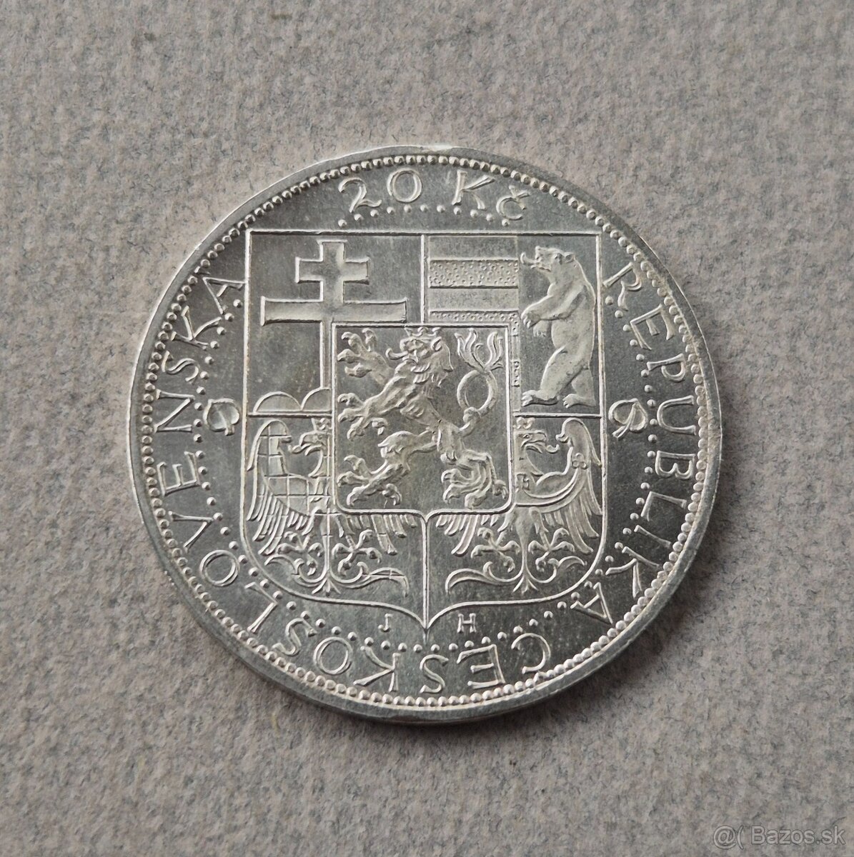 20 Kč 1937, T.G.Masaryk, ČSR - 2