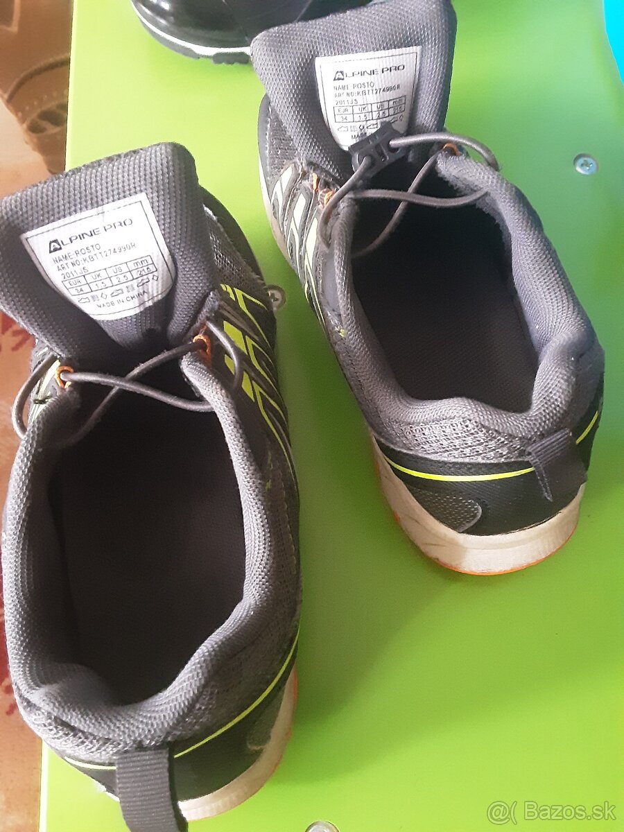 Predaj športovej obuvi č.15,34 a čižiem č.33 - 2