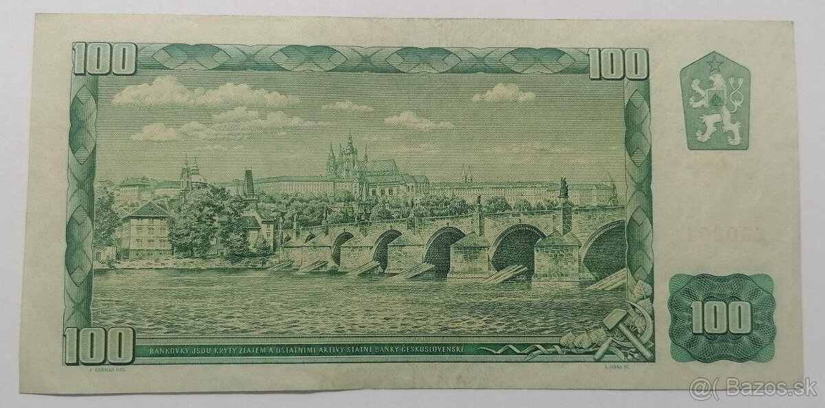 100 Kčs 1961 vzácna séria C - 2