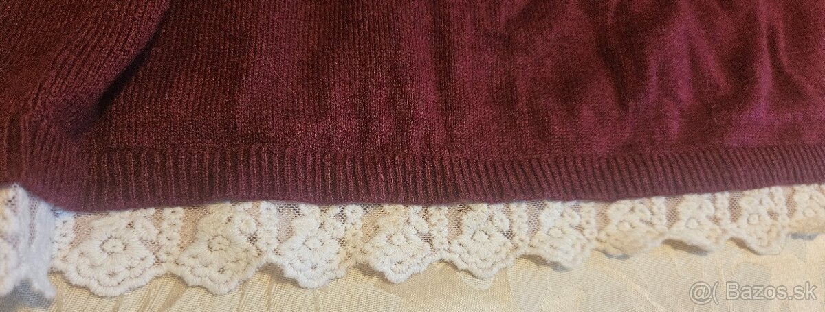 Dievčenské pletené šaty 134/140 - 2