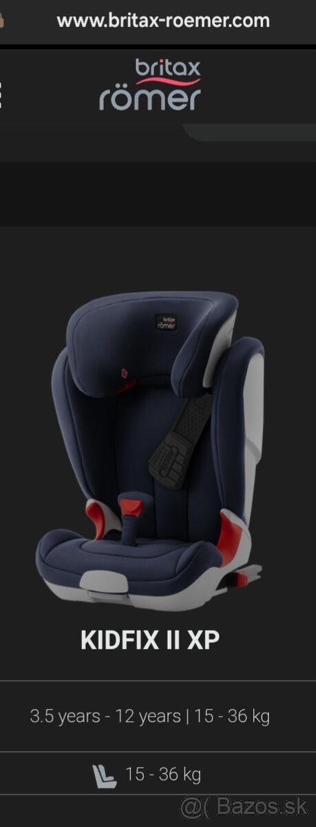 Britax Kidfix Autosedačka 3,5 - 12 rokov - 2