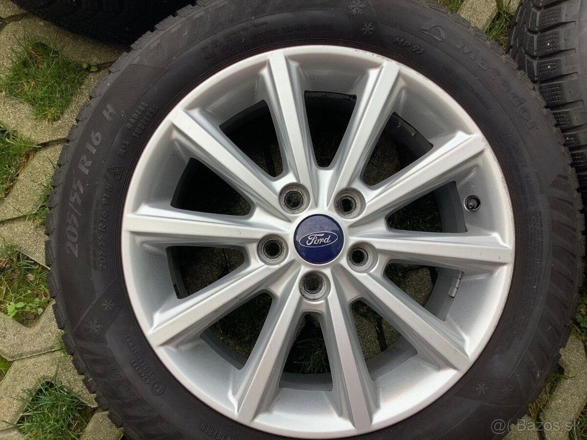 Zimá sada Ford - 4 disky + zimné pneumatiky 205/55 R16H - 2