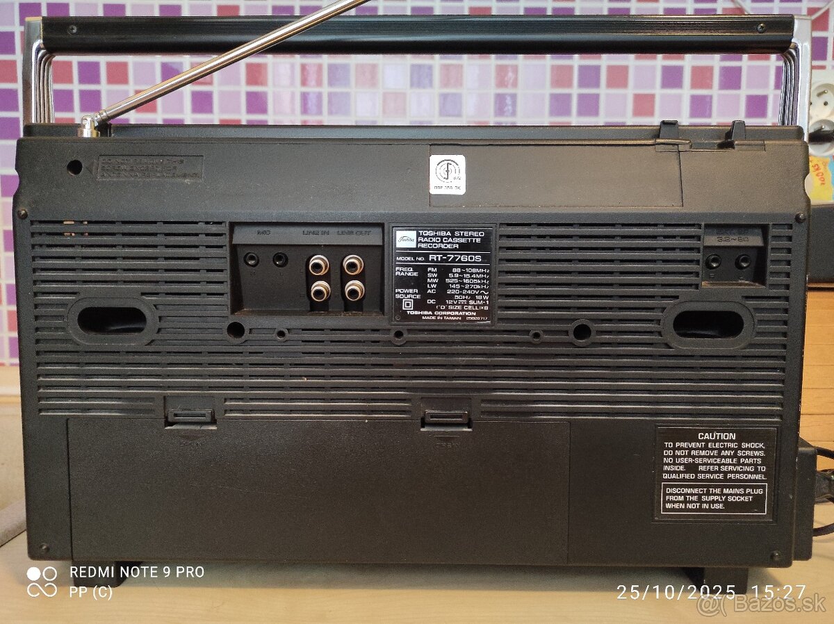 TOSHIBA BOOMBOX GHETTOBLASTER - 2