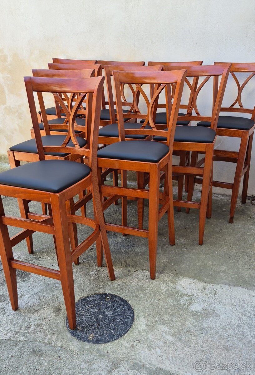 Barová židle Ton Alicante (č.75) s nový polstrováním - 2