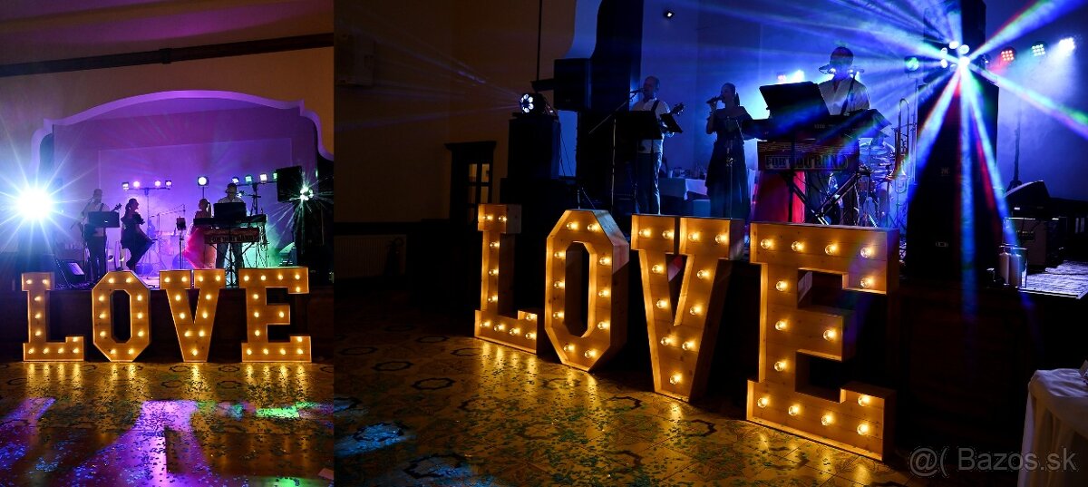 Veľký svetelný nápis LOVE na prenájom - 2