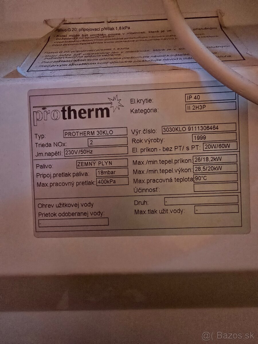 Plynový kotol, el. bojler - 2