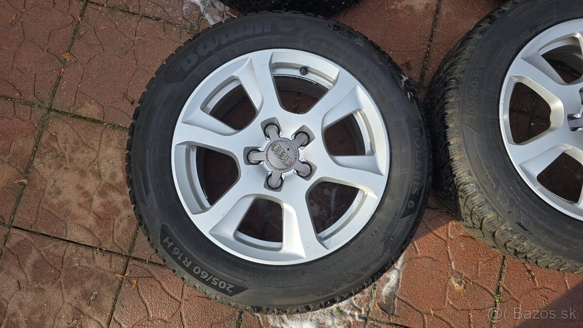 5x112 r16 Zimná sada - disky + nové zimné pneu 205/60 r16 - 2