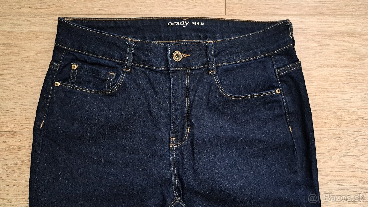 Tmavomodré dámske džínsy skinny 38 - 2