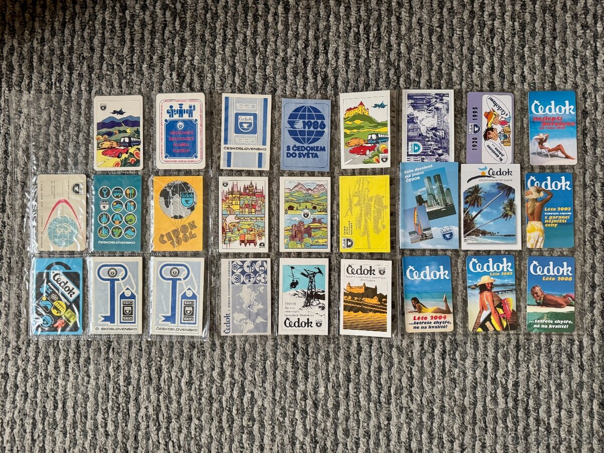 Vreckové kalendáriky podniky a obchody - série 167ks - 2